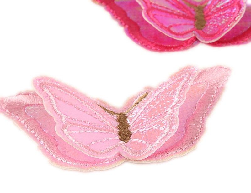 Zhiheng Assorted Colors 12pcs 3D Butterfly Iron On Patches Sew On Embroidered Appliques DIY Motif for Clothing Decoration - Image 4